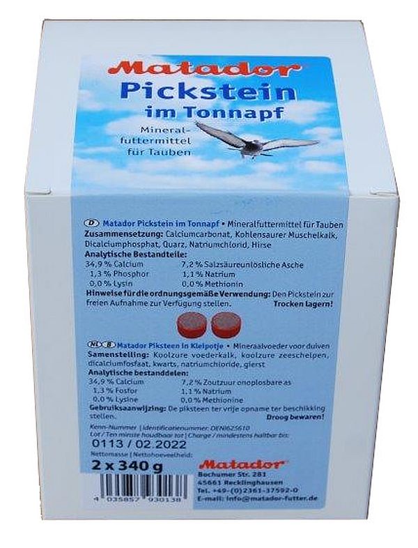 Pickstein im Tonnapf, 2er Pack