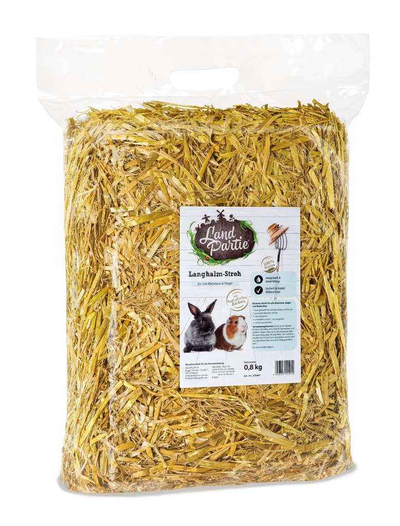 LandPartie 0,8kg Langhalm-Stroh
