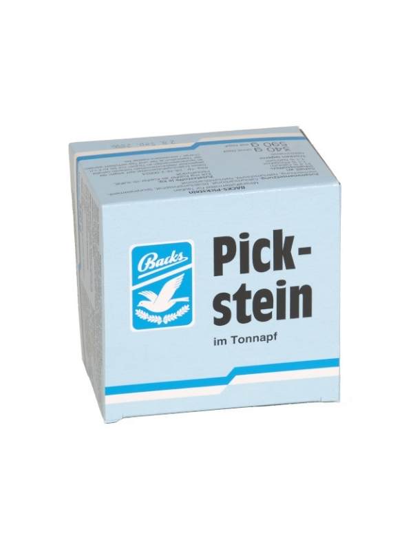 BACKS Pickstein mit Tonnapf, weiß, 1 St.