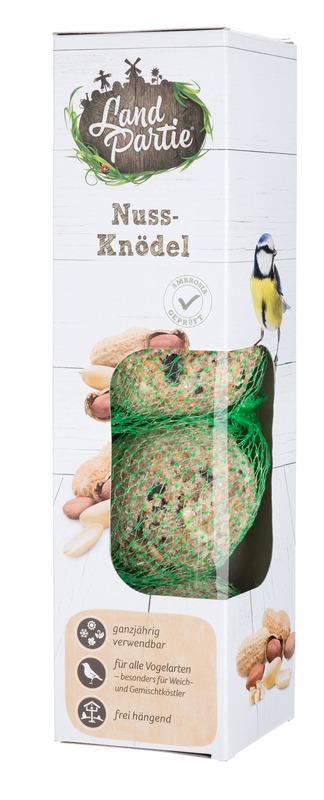 LANDPARTIE Wildvogel Meisenknödel mit Nüssen