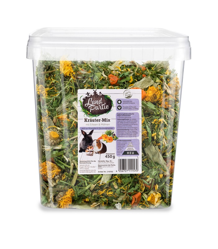 LandPartie 450g Erbs.Möhr.Kräuter Kräutermixeimer