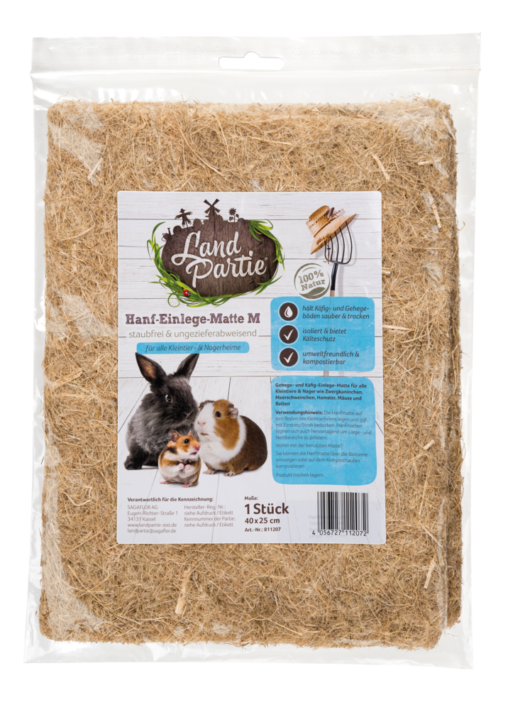 LandPartie 40×25cm Hanf-Matte