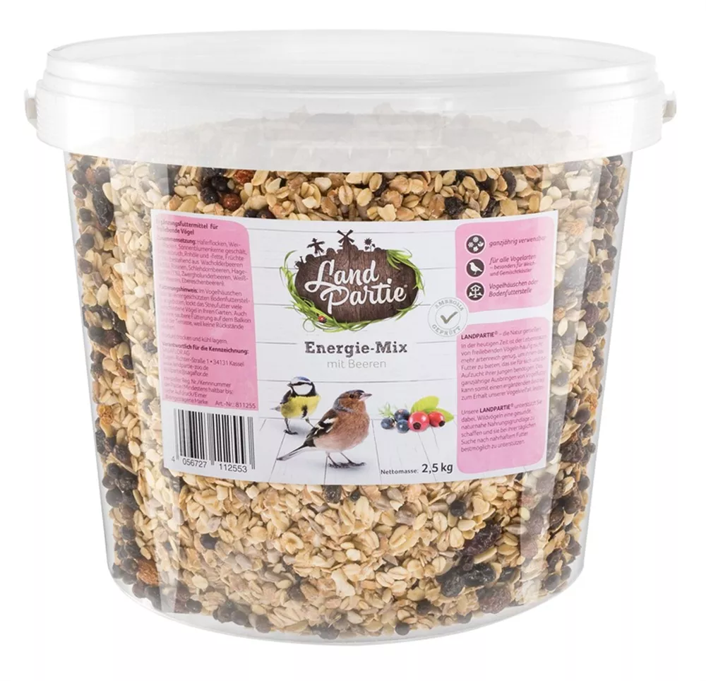 LandPartie 2,5kg Energiemix mit Beeren im 5L Eimer